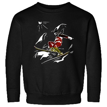 Discover Skiing Ski skiing mountains snow with Germany flag Sweatshirts