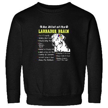 Discover Labrador Lab Dog Labrador Brain Black Yellow Chocolate Lab Sweatshirts