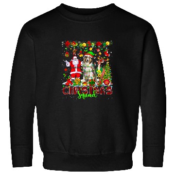 Discover Christmas Squad Santa Reindeer Elf Australian Shepherd Xmas Sweatshirts