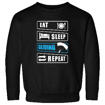 Discover Skydiving Gift Eat Sleep Gliding Repeat Paragliding Parachute Paraglider 2 Sweatshirts