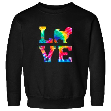 Discover Love Peekapoo Tie Dye Dog Mom Dad Sweatshirts