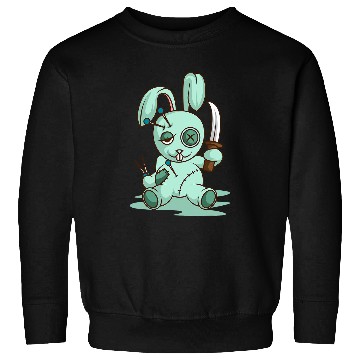 Discover Rabbits Kawaii Pastel Goth Bunny Voodoo Occult Rabbit Aesthetic Sweatshirts