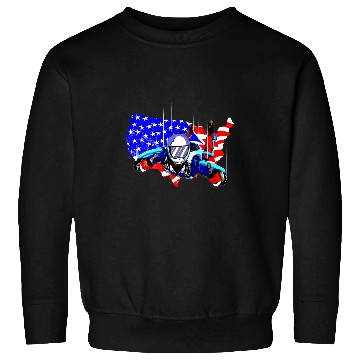 Discover Skydiving Gift American Flag Skydiving Skydiver Gift Sweatshirts
