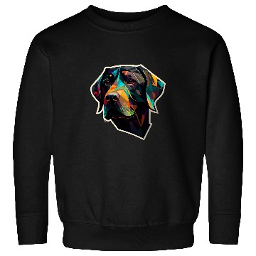 Discover Labrador Lab Dog Labrador Low Poly Labbi Dog 3 Sweatshirts
