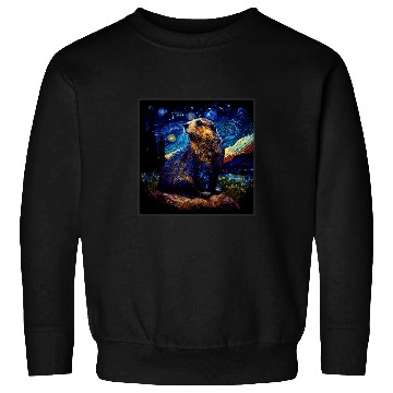 Discover Surrealism Starry Night Marmot Sweatshirts