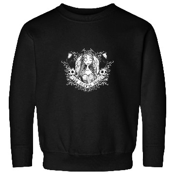 Discover Corpse Bride Emily Skulls And Crows Goth Style Portrait Sweatshirts