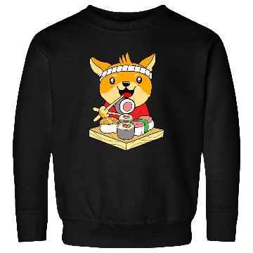 Discover Dog Shiba Inu Cute Japanese Sushi Chef Shiba Inu Sushi Sweatshirts