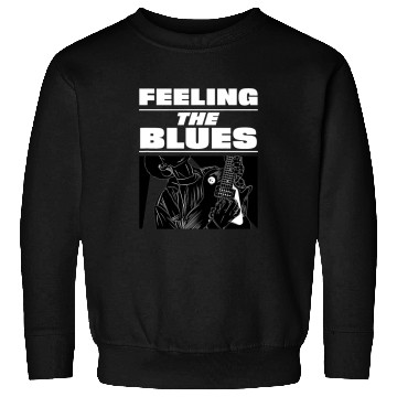Discover Guitarist Feeling the Blues Delta Chicago Music Musician Guitar Player Guitar Sweatshirts