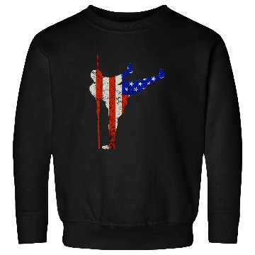 Discover Funny Kung Fu 4th of July Cool American Flag Kung Fu Sweatshirts