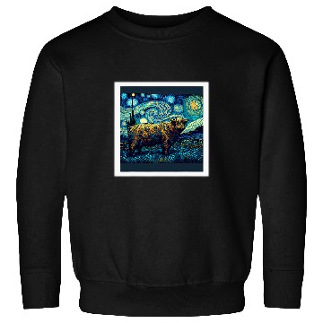 Discover Surrealism Starry Night Yak Sweatshirts
