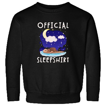Discover Otters sea Funny Otter Design Official Sleep Sweatshirts