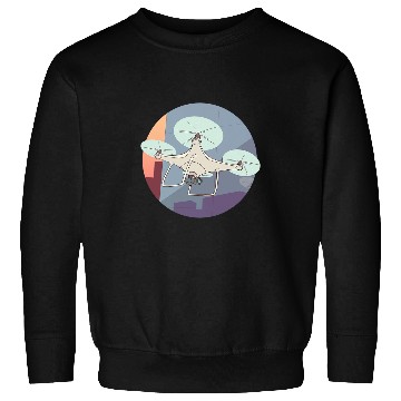 Discover Drone Pilot vintages Retro RC Quadcopter Sweatshirts