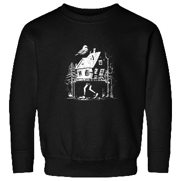 Discover Walking House on Chicken Legs Slavic folklore Baba Yaga Art 30 Sweatshirts