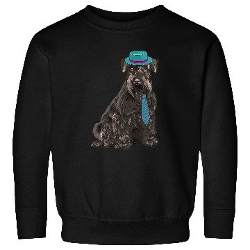 Discover Dog Scottish Terrier Scottie Dog in a Hat and Tie Sweatshirts