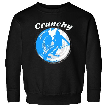 Discover Skiing Ski Crunchy Snowboarder Earth Loving Sweatshirts