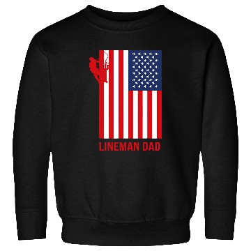 Discover American Flag Lineman Dad Electrical Worker Sweatshirts