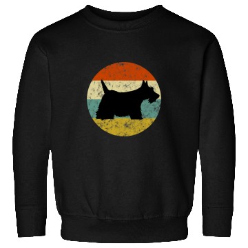 Discover Dog Scottish Terrier Retro Sun vintages Retro Scottie Dog Sweatshirts