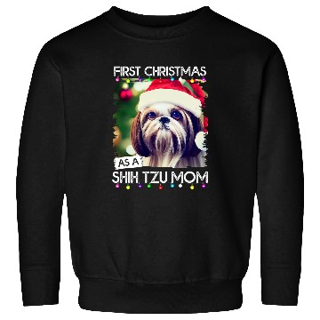 Discover First Christmas as a Shih Tzu mom 23 Sweatshirts