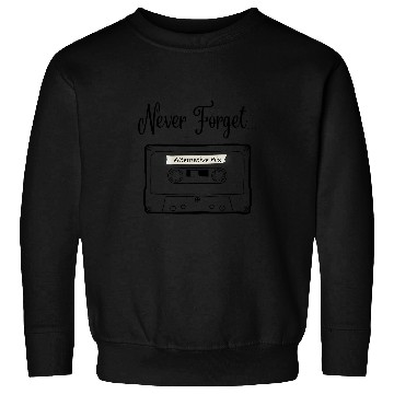 Discover Alternative Music Mix Cassette Tape Throwback Audio Humor Sweatshirts