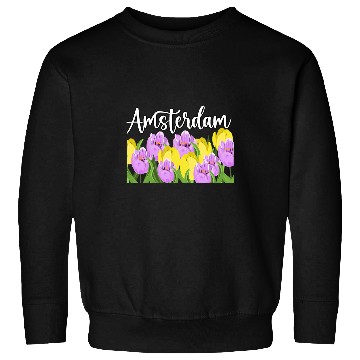 Discover Amsterdam Tulips Flower for Gardener Sweatshirts