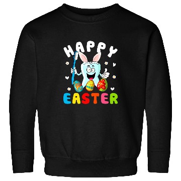 Discover happy easter egg hunt dentists gift easter bunny dental assis Sweatshirts
