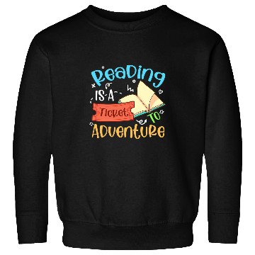 Discover Reading Book Adventure Funny Librarian Bookworm Book Lover Reader Sweatshirts