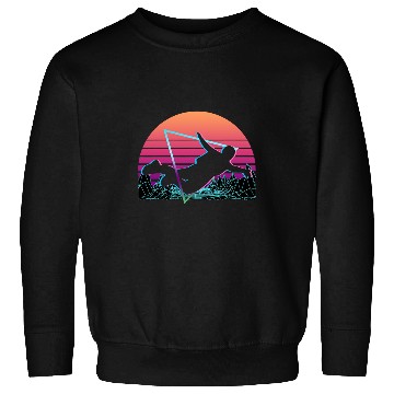 Discover Skydiving Gift Skydiver Vaporwave Aesthetic Retro Sweatshirts