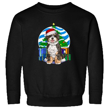 Discover Bernedoodle Dog Funny Christmas Tree Decor Gift Sweatshirts