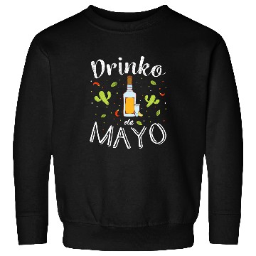 Discover Cinco de Drinko de Mayo Tequila Bottle Illustration Sweatshirts