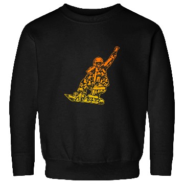 Discover Skiing Ski Snowboarder Snowboarding Sweatshirts
