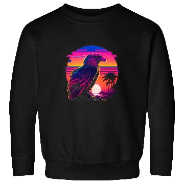 Discover Retro Aesthetic Bald Eagle Sweatshirts