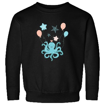 Discover Octopuss Lover Floating Balloon Octopuss Rubber Inflated Balloon Sweatshirts