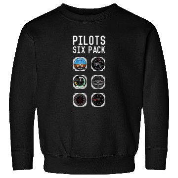 Discover Flight instruments six pack aviation airplane pilots 2 Sweatshirts