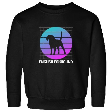 Discover Retro English Foxhound Dog Lover Sweatshirts