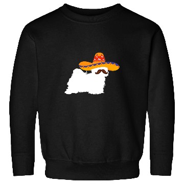Discover Dog Havanese Cinco de mayo havanese with sombrero and moustache Sweatshirts
