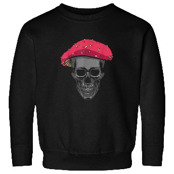 Discover Skeletons Skulls Cottagecore Aesthetic Skull Morel Mushroom Foraging Hunting 126 Skull Sweatshirts