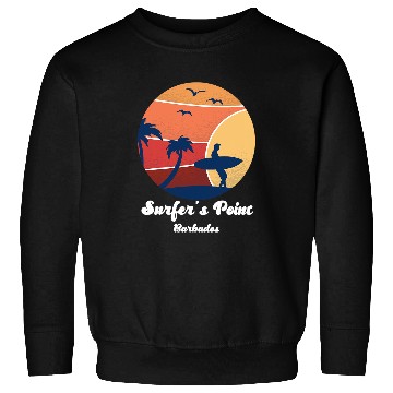 Discover Surf Life Surfers Point Barbados Surfing Surfer vintages Sunset Beach Sweatshirts