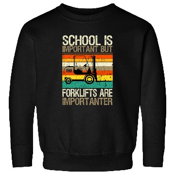 Discover Forklift Operator School Retro vintages Material Handler 2 Sweatshirts