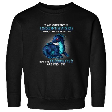 Discover I am currently unsupervised i know it freaks me out too Sweatshirts