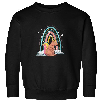 Discover Rainbow Squirrelcorn Forest Animal Fantasy Squirrel Unicorn Sweatshirts