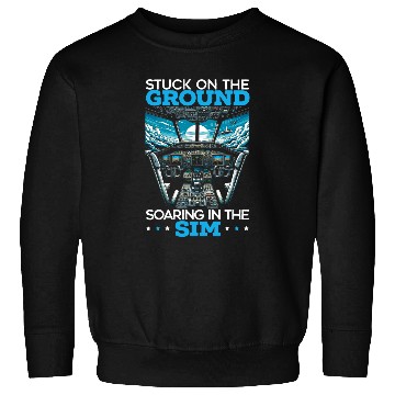 Discover Flight Simulator Aviation Console Pilot Flight Simulation 1 Sweatshirts