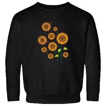 Discover Florist Hippie Flower Gardener vintages Yellow Sunflower Sweatshirts