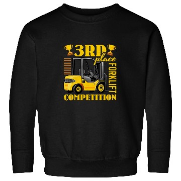 Discover 3rd Place Forklift Competition Forklift Operator Sweatshirts