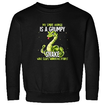 Discover Snake Lover My Spirit Animal Is A Grumpy Snake Sweatshirts