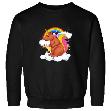 Discover Rainbow Forest Squirrelcorn Fantasy Animal Unicorns Squirrel Sweatshirts