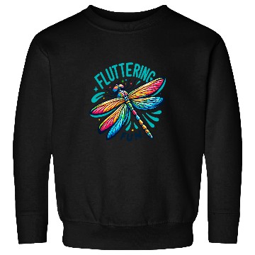 Discover Dragonfly Fluttering Fun Mystical Nature Insect Lovers Sweatshirts
