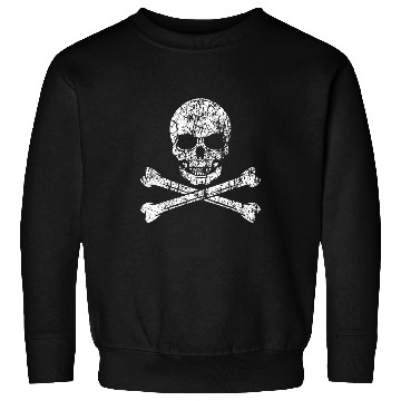Discover Skeletons Skulls Pirate Skull And Crossbones Sea Sailor Crew Ship Treasure Skull Sweatshirts