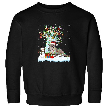Discover Otters Sea Otter xmass Element Tree Lighting Sea Otter Christmas 26 Sweatshirts