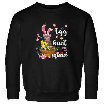 Discover Patterdale Terrier Happy Easter Day Easter Colorful Egg Hunt Sweatshirts