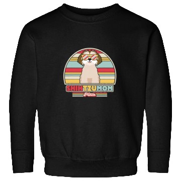 Discover Shih Tzu Mom  Retro Style Sweatshirts